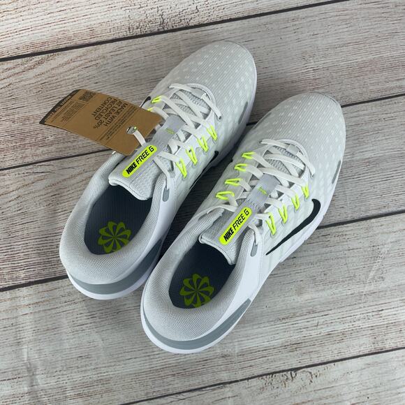 Nike Free Golf NN Mens Sz 8.5 Golf Shoes Gray White FN03332-101 - Picture 7 of 9